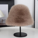 Maxbell Women Fisherman Hat Windproof Snow Cap Bucket Hat for Travel Outdoor Walking Khaki