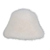 Maxbell Women Fisherman Hat Windproof Snow Cap Bucket Hat for Travel Outdoor Walking White