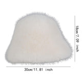 Maxbell Women Fisherman Hat Windproof Snow Cap Bucket Hat for Travel Outdoor Walking White