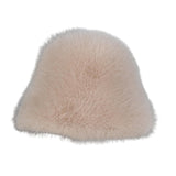 Maxbell Women Fisherman Hat Windproof Snow Cap Bucket Hat for Travel Outdoor Walking Cream