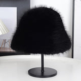 Maxbell Women Fisherman Hat Windproof Snow Cap Bucket Hat for Travel Outdoor Walking Black