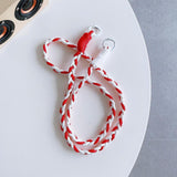 Maxbell Phone Lanyard Wrist Lanyard Cellphone Lanyards for Keychain Smartphone Decor White Red