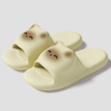 Maxbell EVA Slippers Thick Sole Open Toe House Sandals for Pool Indoor Outdoor Beach Yellow