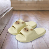 Maxbell EVA Slippers Thick Sole Open Toe House Sandals for Pool Indoor Outdoor Beach Yellow