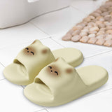 Maxbell EVA Slippers Thick Sole Open Toe House Sandals for Pool Indoor Outdoor Beach Yellow