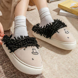 Maxbell Women Warm Slippers Winter House Shoes Lovely Trendy Casual Funny Home Shoes Black