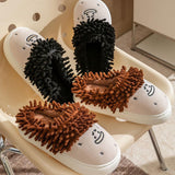 Maxbell Women Warm Slippers Winter House Shoes Lovely Trendy Casual Funny Home Shoes Black