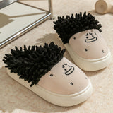 Maxbell Women Warm Slippers Winter House Shoes Lovely Trendy Casual Funny Home Shoes Black