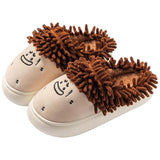 Maxbell Women Warm Slippers Winter House Shoes Lovely Trendy Casual Funny Home Shoes Khaki