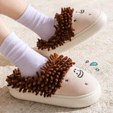 Maxbell Women Warm Slippers Winter House Shoes Lovely Trendy Casual Funny Home Shoes Khaki