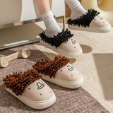 Maxbell Women Warm Slippers Winter House Shoes Lovely Trendy Casual Funny Home Shoes Khaki