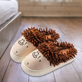 Maxbell Women Warm Slippers Winter House Shoes Lovely Trendy Casual Funny Home Shoes Khaki