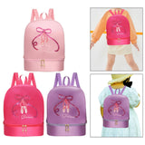 Maxbell Ballet Dance Backpack Lightweight Girls Ballerina Bag for Travel Yoga Sports Pink