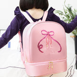Maxbell Ballet Dance Backpack Lightweight Girls Ballerina Bag for Travel Yoga Sports Pink