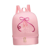 Maxbell Ballet Dance Backpack Lightweight Girls Ballerina Bag for Travel Yoga Sports Pink