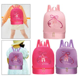 Maxbell Ballet Dance Backpack Lightweight Girls Ballerina Bag for Travel Yoga Sports Pink