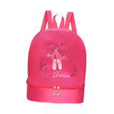 Maxbell Ballet Dance Backpack Lightweight Girls Ballerina Bag for Travel Yoga Sports Rose Red