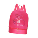 Maxbell Ballet Dance Backpack Lightweight Girls Ballerina Bag for Travel Yoga Sports Rose Red