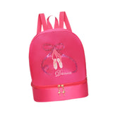 Maxbell Ballet Dance Backpack Lightweight Girls Ballerina Bag for Travel Yoga Sports Rose Red