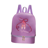 Maxbell Ballet Dance Backpack Lightweight Girls Ballerina Bag for Travel Yoga Sports Purple