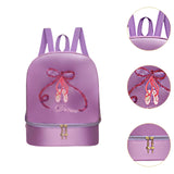 Maxbell Ballet Dance Backpack Lightweight Girls Ballerina Bag for Travel Yoga Sports Purple