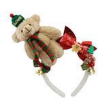 Maxbell Christmas Headband Dress up Hairhoop Hair Hoop for Women Girls Boys Festival Khaki White