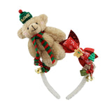 Maxbell Christmas Headband Dress up Hairhoop Hair Hoop for Women Girls Boys Festival Khaki White