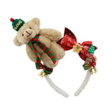 Maxbell Christmas Headband Dress up Hairhoop Hair Hoop for Women Girls Boys Festival Khaki White