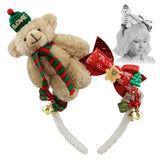 Maxbell Christmas Headband Dress up Hairhoop Hair Hoop for Women Girls Boys Festival Khaki White
