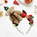 Maxbell Christmas Headband Dress up Hairhoop Hair Hoop for Women Girls Boys Festival Khaki White