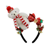 Maxbell Christmas Headband Dress up Hairhoop Hair Hoop for Women Girls Boys Festival White Black