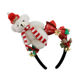 Maxbell Christmas Headband Dress up Hairhoop Hair Hoop for Women Girls Boys Festival White Black