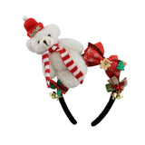 Maxbell Christmas Headband Dress up Hairhoop Hair Hoop for Women Girls Boys Festival White Black
