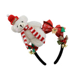 Maxbell Christmas Headband Dress up Hairhoop Hair Hoop for Women Girls Boys Festival White Black