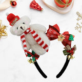 Maxbell Christmas Headband Dress up Hairhoop Hair Hoop for Women Girls Boys Festival White Black