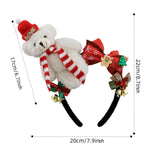 Maxbell Christmas Headband Dress up Hairhoop Hair Hoop for Women Girls Boys Festival White Black