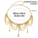 Maxbell Metal Waist Chain for Women Chain Belt Stylish Decorative Dress Belt Jewelry
