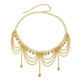 Maxbell Metal Waist Chain for Women Chain Belt Stylish Decorative Dress Belt Jewelry