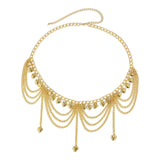 Maxbell Metal Waist Chain for Women Chain Belt Stylish Decorative Dress Belt Jewelry