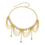 Maxbell Metal Waist Chain for Women Chain Belt Stylish Decorative Dress Belt Jewelry