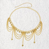 Maxbell Metal Waist Chain for Women Chain Belt Stylish Decorative Dress Belt Jewelry
