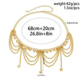 Maxbell Waist Chain for Women Chain Belt Pants Chain Belt Lady Butterfly Belly Chain