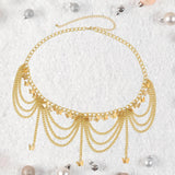 Maxbell Waist Chain for Women Chain Belt Pants Chain Belt Lady Butterfly Belly Chain