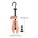 Maxbell Wooden Shoe Stretcher Adjustable Shoe Widener for Canvas Shoes Sandals Flats for Men
