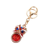 Maxbell Lion Key Chain Alloy Backpack Keyring Shiny Key Accessory Charm Keychain