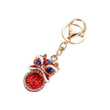 Maxbell Lion Key Chain Alloy Backpack Keyring Shiny Key Accessory Charm Keychain