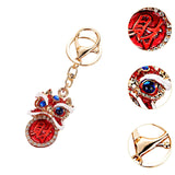 Maxbell Lion Key Chain Alloy Backpack Keyring Shiny Key Accessory Charm Keychain