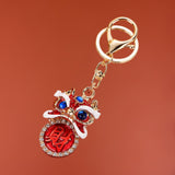 Maxbell Lion Key Chain Alloy Backpack Keyring Shiny Key Accessory Charm Keychain