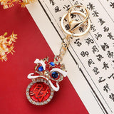 Maxbell Lion Key Chain Alloy Backpack Keyring Shiny Key Accessory Charm Keychain