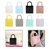 Maxbell Women Girls Beach Bag Waterproof Tote Bag Handbag Portable Summer Travel Bag White